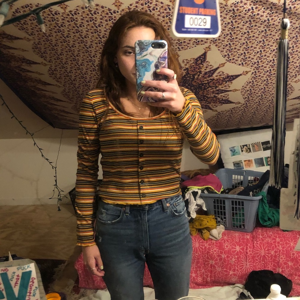 Stripped Button Down (buttons are not functional)